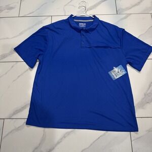 Men's Blue Polo Reel Legends XXLPerformance Casual Sport Tee Collared New Tags.